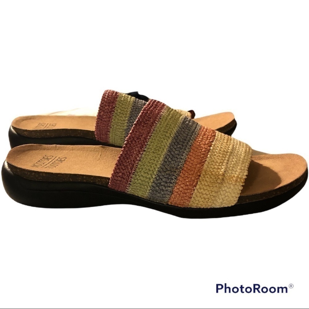 Mootsies Tootsies Pastel Multistripe Slide Sandals